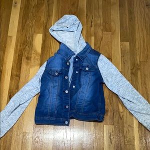 Jean sweater jacket